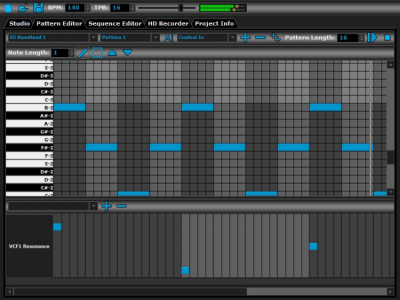 Screenshot of the application DarkWave Studio - #2