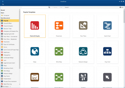 Screenshot of the application SmartDraw 2018 - #2