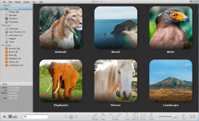 Screenshot of the application Phototheca - #2