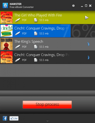 Screenshot of the application Free eBook Converter - #1