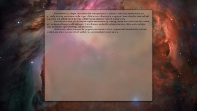 Screenshot of the application FocusWriter - #5