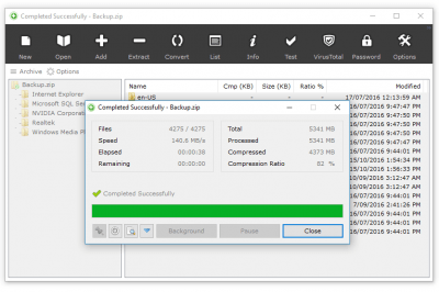Screenshot of the application Zipware - #2