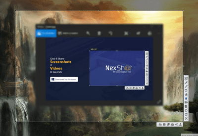 Screenshot of the application Nexshot - #2
