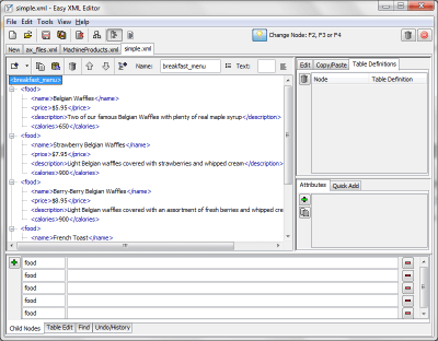 Screenshot of the application Easy XML Editor - #4