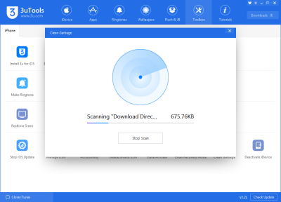 Screenshot of the application 3uTools - #2