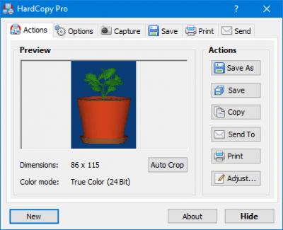 Screenshot of the application HardCopy Pro - #5