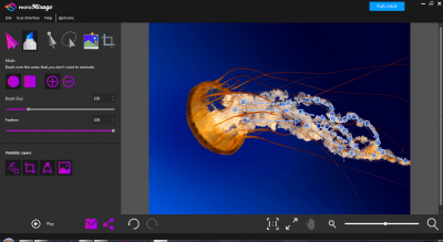 Screenshot of the application PhotoMirage - #2