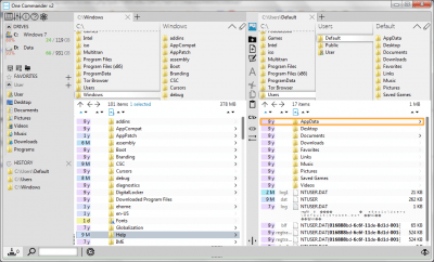 Screenshot of the application One Commander - #2