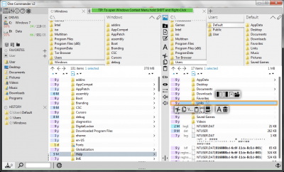 Screenshot of the application One Commander - #3