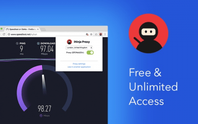 Screenshot of the application iNinja proxy - #5