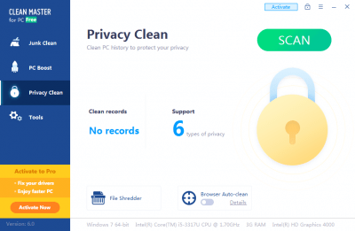 Screenshot of the application Clean Master - #4