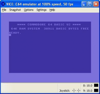 Screenshot of the application VICE - #5