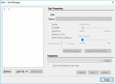 Screenshot of the application Stick - #2