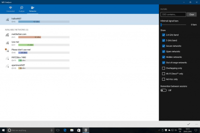 Screenshot of the application WiFi Analyzer - #4