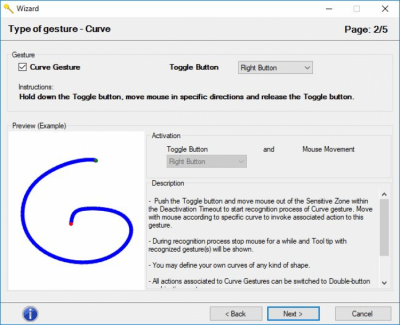 Screenshot of the application Just Gestures - #4