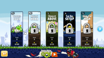 Screenshot of the application Angry Birds - #1