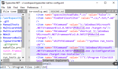 Screenshot of the application Typewriter.NET - #2