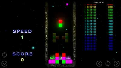 Screenshot of the application TETCOLOR - color tetris - #3