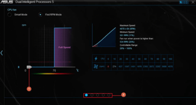 Screenshot of the application AI Suite 3 - #2