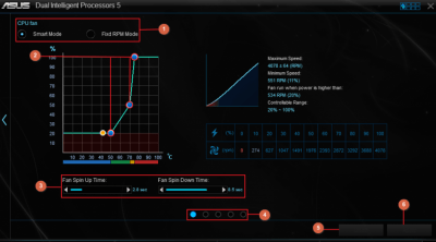 Screenshot of the application AI Suite 3 - #3