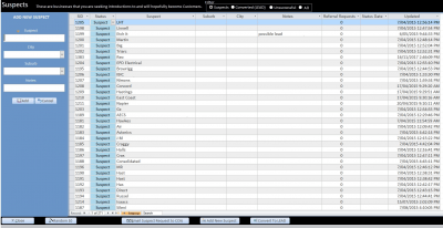 Screenshot of the application Leads - #4