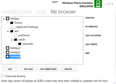 Screenshot of the application Windows Phone Power Tools - #1