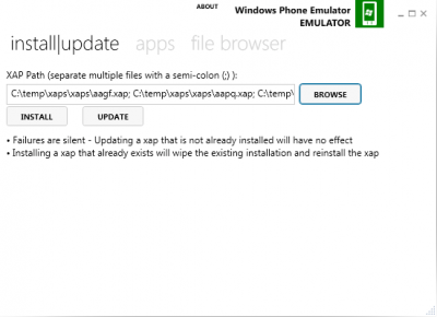 Screenshot of the application Windows Phone Power Tools - #2