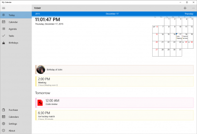 Screenshot of the application My Calendar - #2
