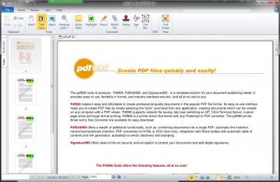 Screenshot of the application Visagesoft Free PDF Reader - #1