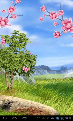 Screenshot of the application Fireworks Soft Sakura Live Wallpaper - #5