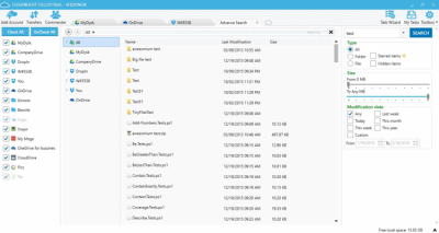 Screenshot of the application CloudBuckit Windows - #3