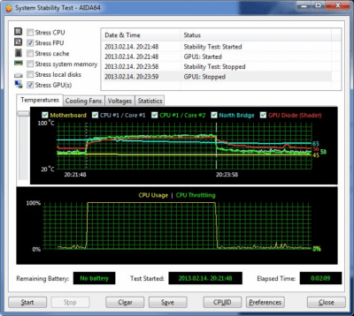 Screenshot of the application AIDA64 Extreme Edition - #2