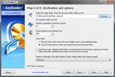 Screenshot of the application AnyReader - #2