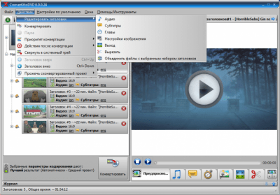 Screenshot of the application ConvertXtoDVD - #2