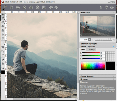 Screenshot of the application AKVIS MultiBrush - #2