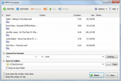 Screenshot of the application Tomabo MP4 Converter - #2