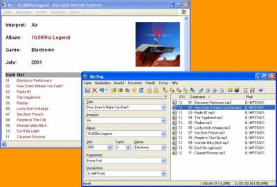 Screenshot of the application Mp3tag - #2