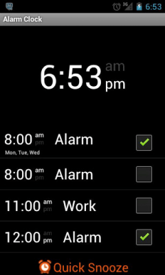 Screenshot of the application Leopard V7 Alarm Clock - #4