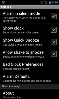 Screenshot of the application Leopard V7 Alarm Clock - #5