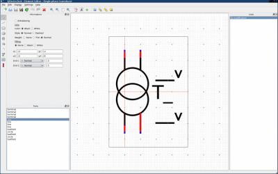 Screenshot of the application QElectroTech - #7
