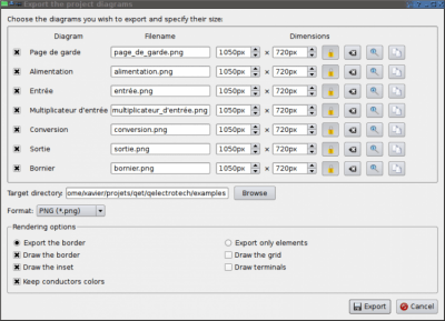 Screenshot of the application QElectroTech - #9