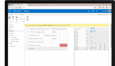 Screenshot of the application Microsoft Project - #3