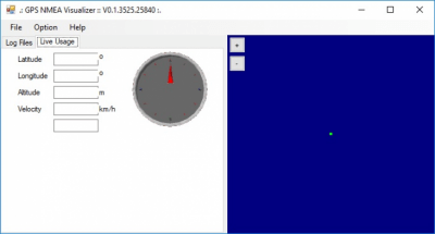Screenshot of the application GPS NMEA Visualizer - #2