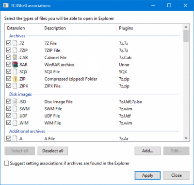 Screenshot of the application TC4Shell - #2