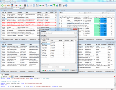 Screenshot of the application DBF Commander Free - #2