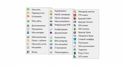 Screenshot of the application Open Server - #5