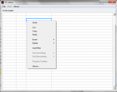 Screenshot of the application Geobot’s STL editor - #2
