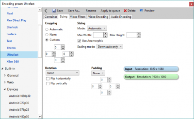 Screenshot of the application VidCoder - #2