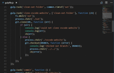 Screenshot of the application Visual Studio Code - #4