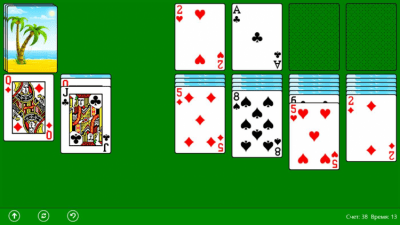 Screenshot of the application Klondike - #1
